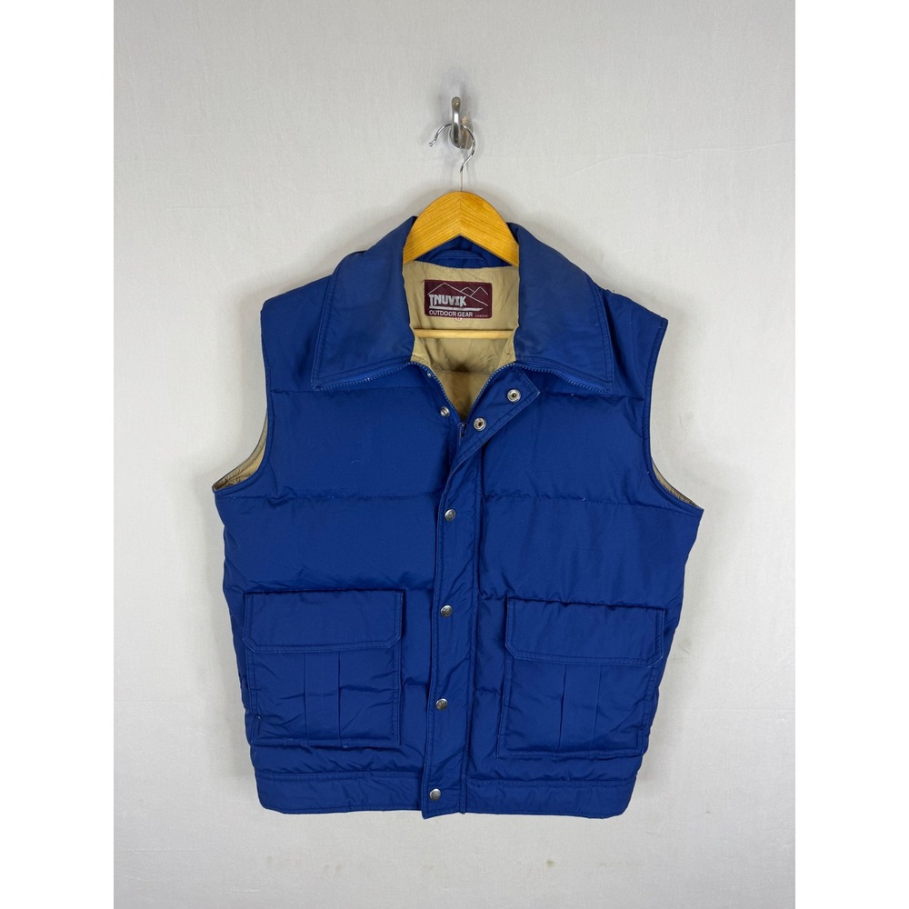 Vintage Inuvik Outdoor Gear Blue Puffer Vest Goose Down Quilted Mens Medium